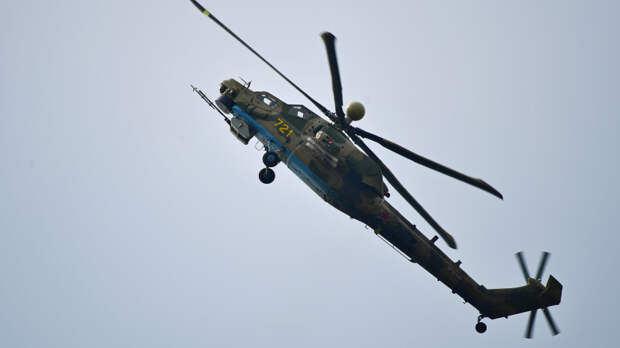 Вертолет Ми-28НМ уничтожил технику и боевиков ВСУ. Лучшее видео из зоны СВО