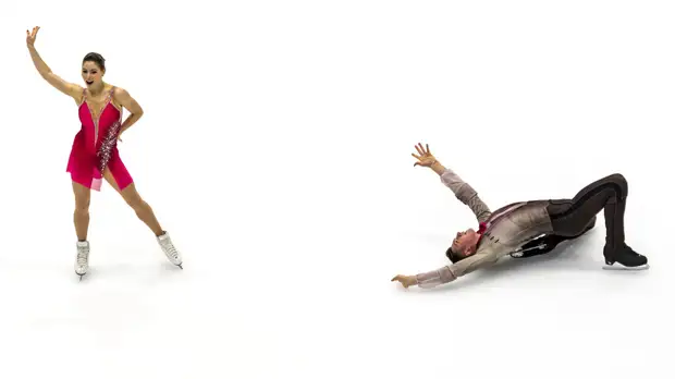 С мировым рекордом и фоном в виде срыва Бойковой: как Мишина и Галлямов выиграли короткую программу на ЧЕ в Таллине