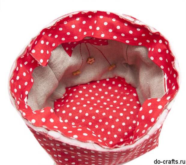 Корзина своими руками из ткани 43