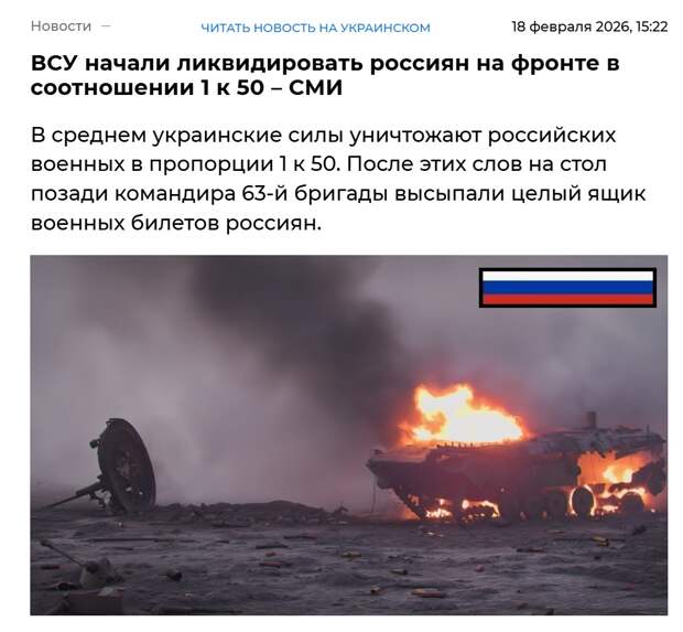 Для понимания информационного кокона хохлов. Они живут в соотношении потерь 1 к 50