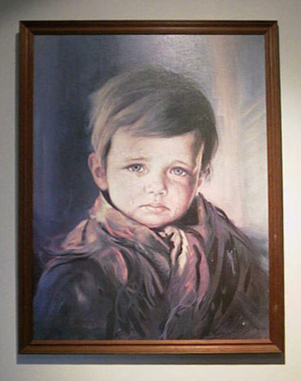 картина плачущий мальчик