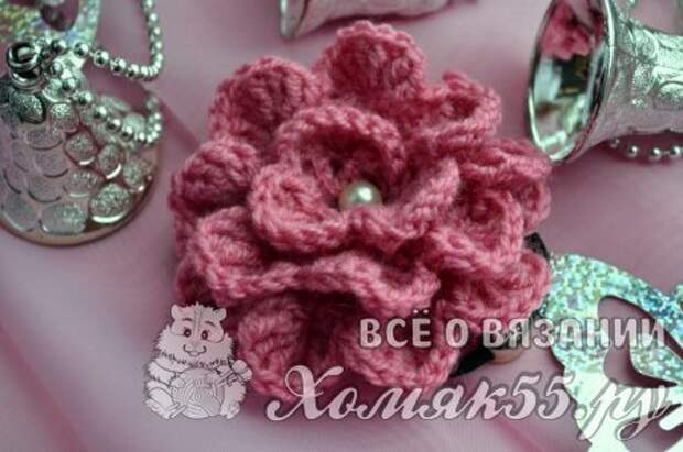 Вязаные цветы крючкоь Вязаные цветы крючкоь