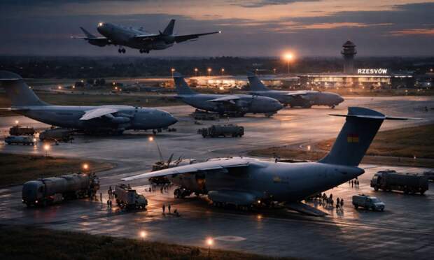 Что-то будет? НАТО стягивает авиацию в главный хаб снабжения ВСУ — в Жешуве фиксируют необычную активность