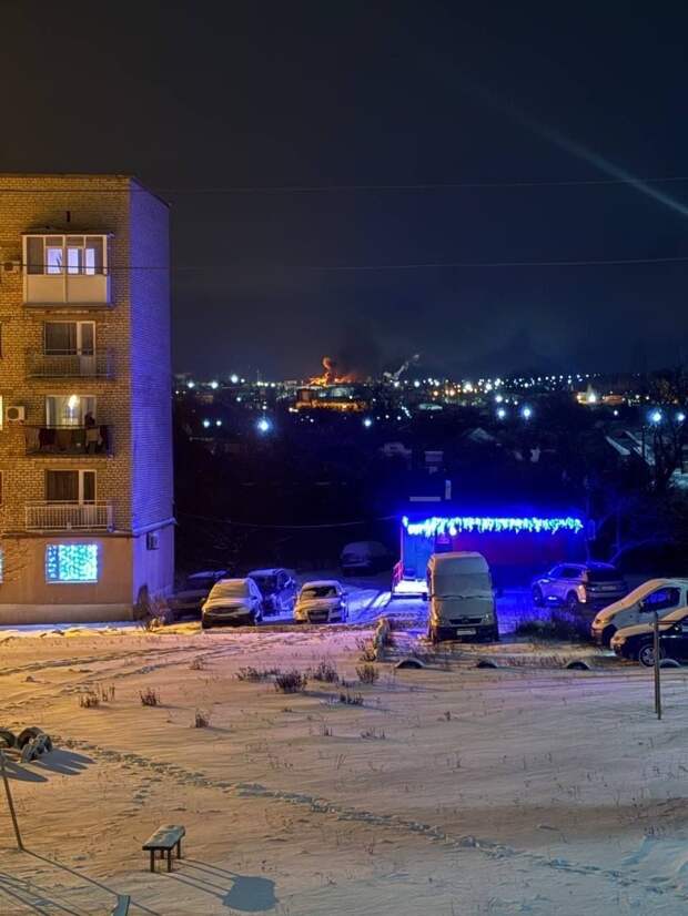 В Ровеньках видно пожар
