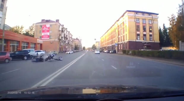 Полиция опубликовала видео аварии с двумя мотоциклами на Маркса