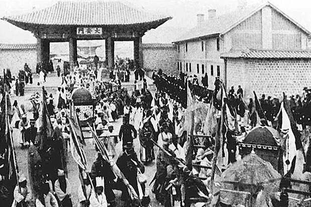 Похороны королевы Мин, 1897 год. Источник: Библиотека конгресса США
