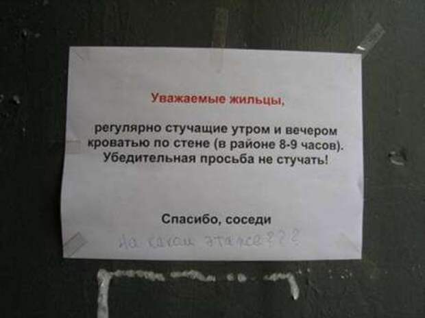 Смешные объявления, надписи и таблички