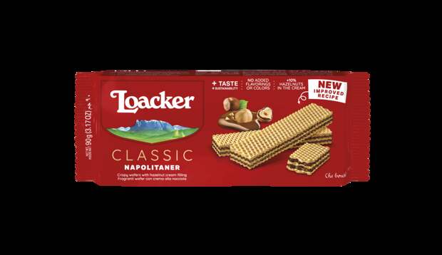 Вафли Napolitaner лесной орех, Loacker