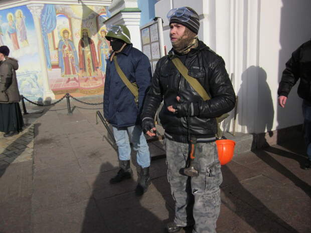 Протестующие в Киеве