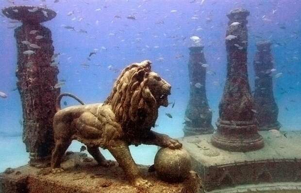 Статуя льва из Дворца Клеопатры. | Фото: allpravda.info.
