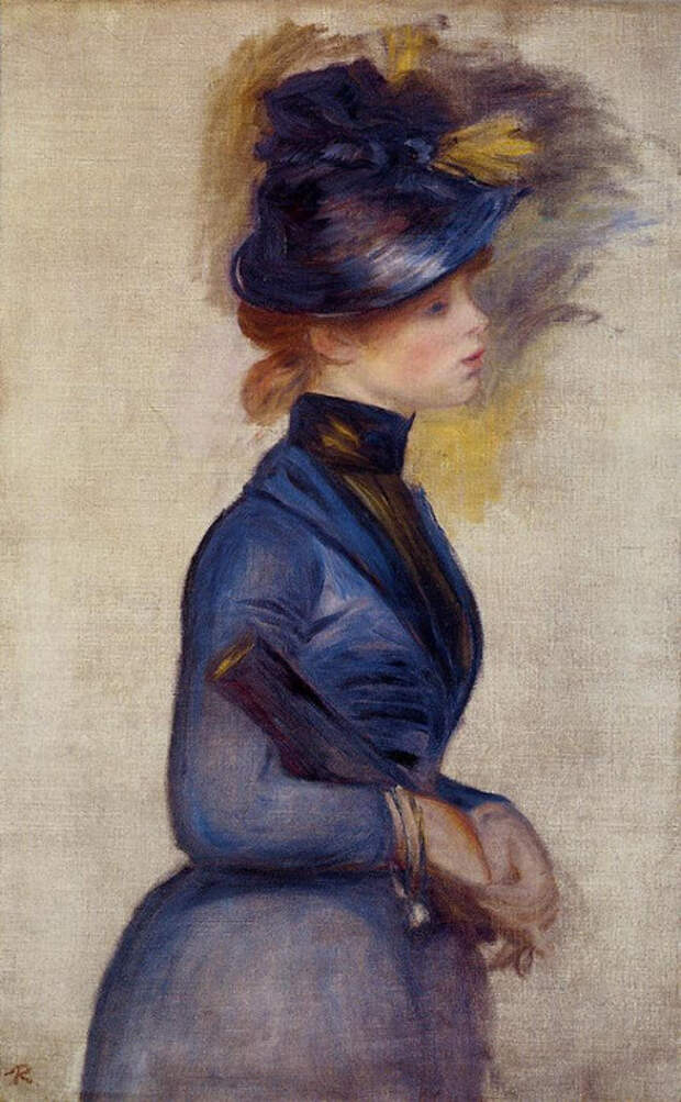 15 Молодая женщина в ярко-синем из консерватории 1877 (432x700, 117Kb)