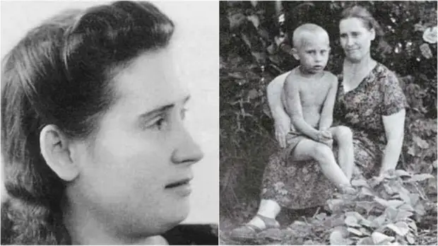 Мария Ивановна с сыном Владимиром Путиным