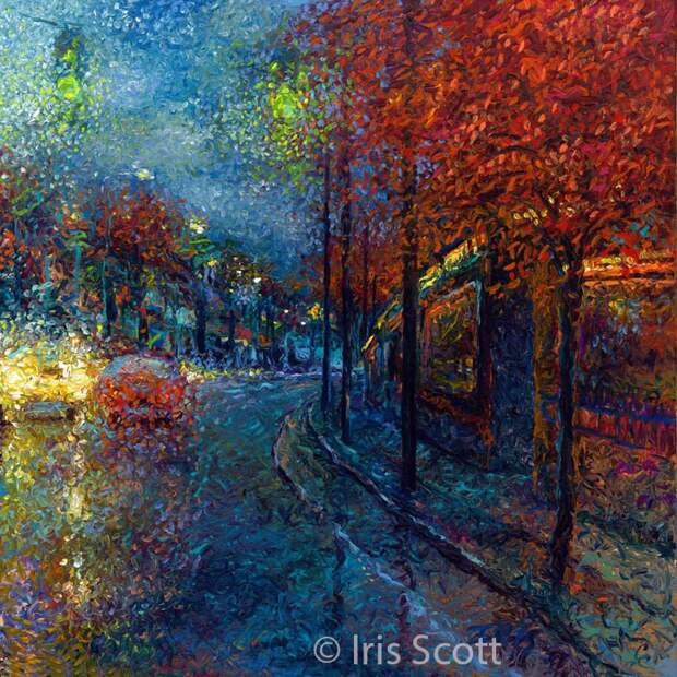 Пальцы вместо кисти художницы Айрис Скотт (Iris Scott) Пальцы вместо кисти художницы Айрис Скотт (Iris Scott)