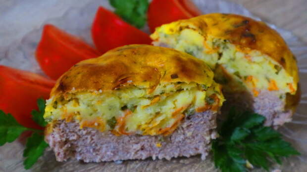 Горячее блюдо из картофеля с сыром и мясом Рецепт, Видео, Праздничный стол, Горячее, Картофель с сыром и мясом, Длиннопост