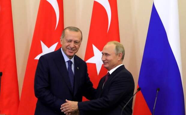 Реджеп Тайип Эрдоган и Владимир Путин. Фото: www.globallookpress.com