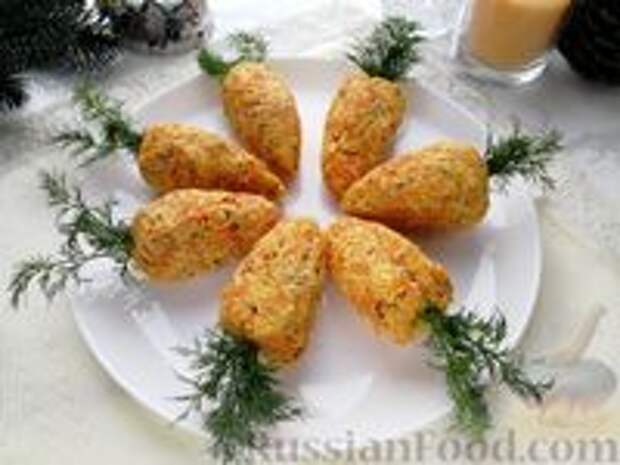 Фото к рецепту: Закуска из моркови с сыром и яйцами