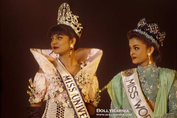 Sushmita Sen & Aishwarya Rai Miss India 1994 photo