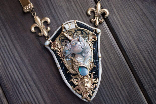 Magical Jewelry And  Creatures From Polymer Clay And Minerals