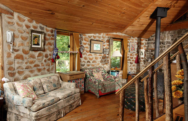 Строительство домов из дров и глины