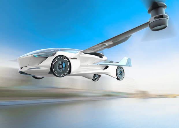 Словаки представили проект электрического летающего автомобиля