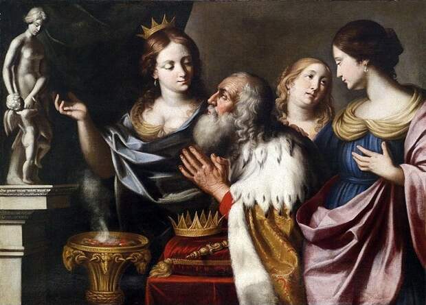 Идолопоклонство Соломона. (1668г.). Автор: Джованни Писсаро Идолопоклонство Соломона. (1668г.). Автор: Джованни Писсаро