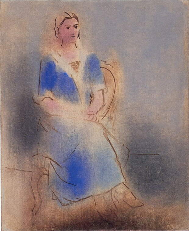 Пабло Пикассо. Сидящая Ольга. 1923 год