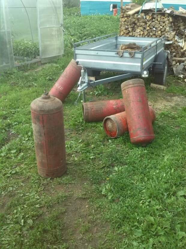 Труба из газовых баллонов своими руками Труба из газовых баллонов своими руками