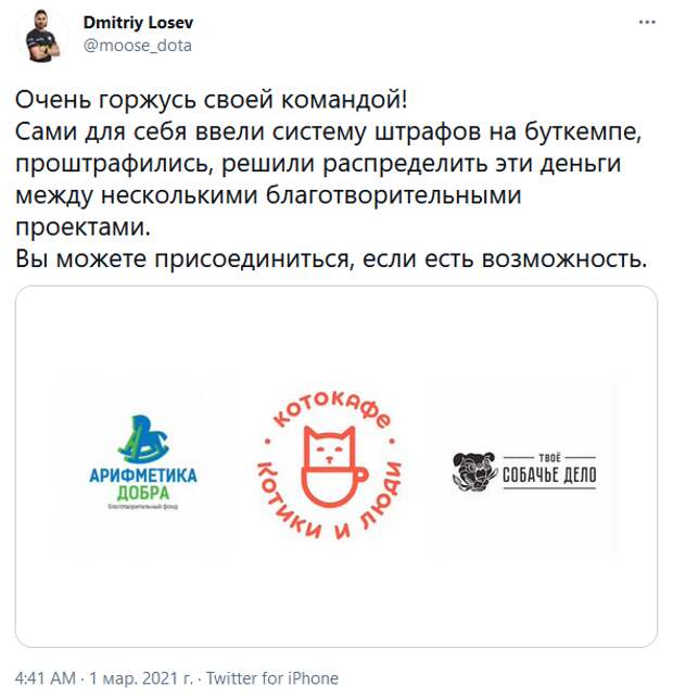 Питомцы известных киберспортсменов и кастеров