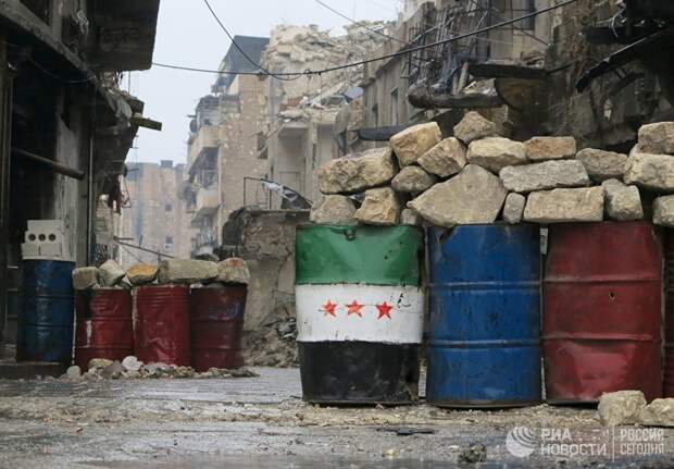 Освобожденный квартал восточного Алеппо