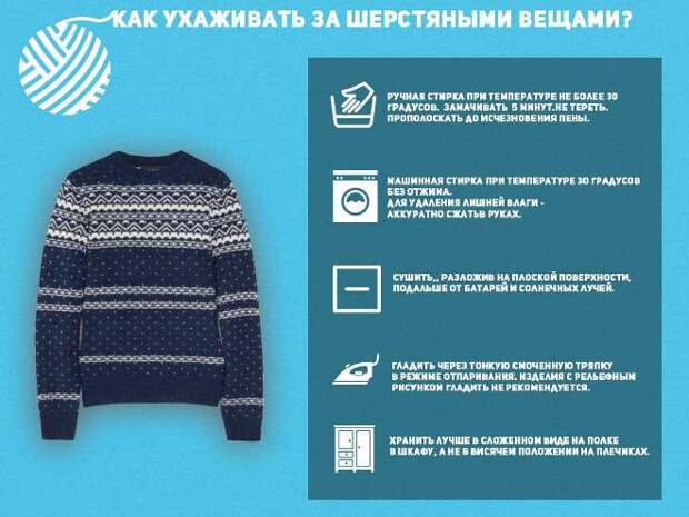 Как правильно стирать шерстяные вещи