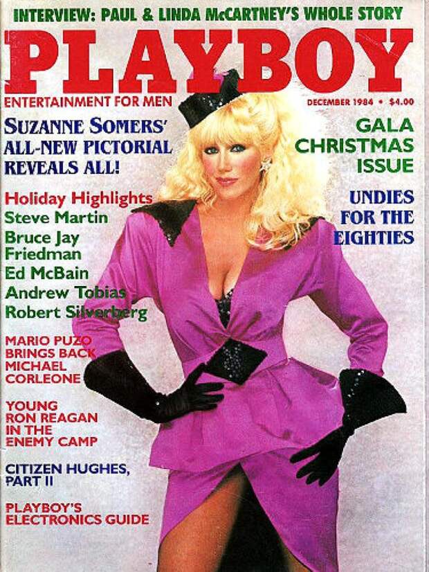 5. Сьюзан Сомерс для Playboy в 1984 году! журнал playboy, модель, сексуальная девушка, тогда и  сейчас, фото