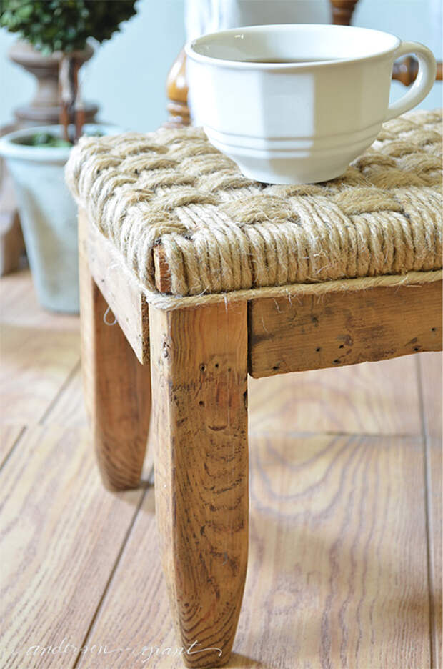 rustic DIY Footstool (463x700, 368Kb)