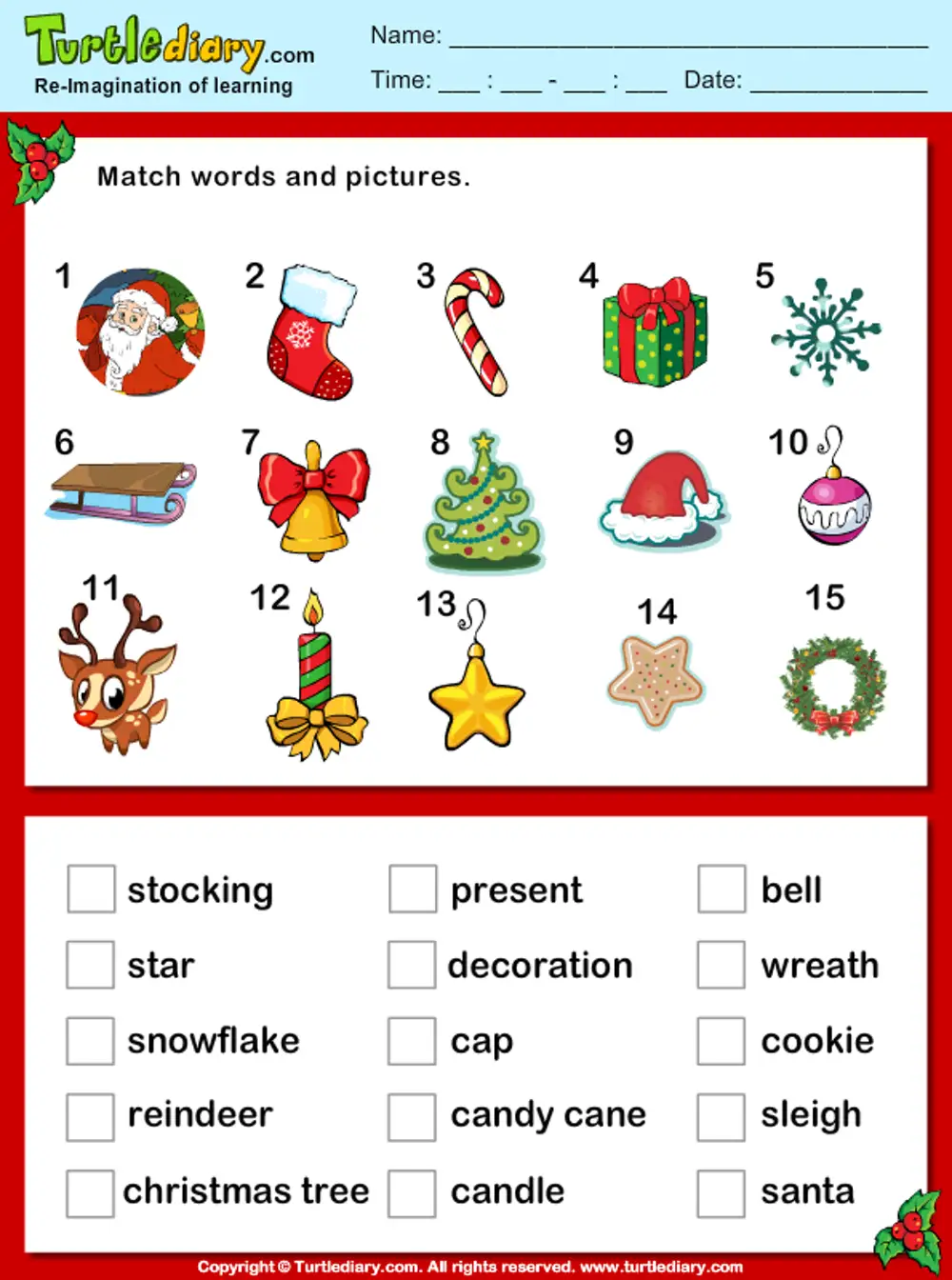 Christmas Vocabulary for Kids