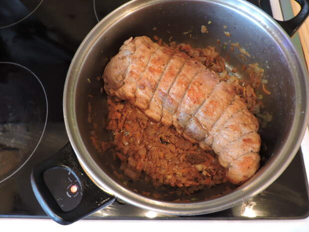 Выложить на овощную подушку мясо еда, мясо, своими руками, сделай сам