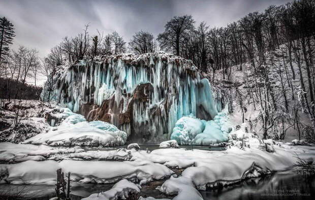 Зимние Плитвицкие озера в фотографиях Tamas Toth