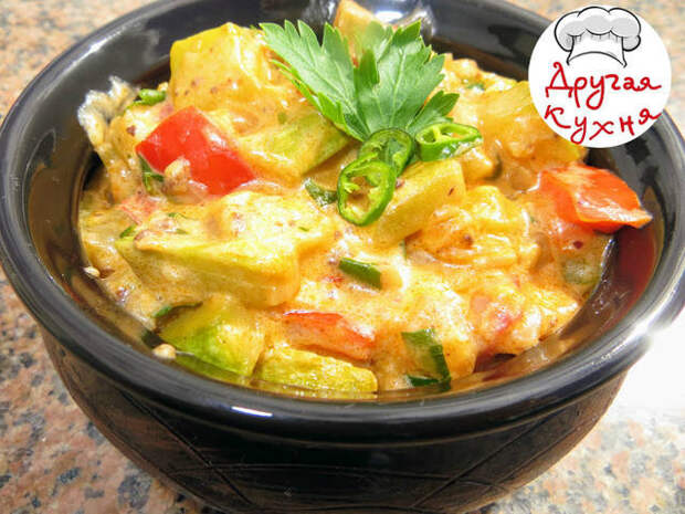 Кабачки в венгерском стиле Кабачок, Закуска, Вкусно, Готовка, Рецепт, Длиннопост, Другая кухня, Приготовление, Видео