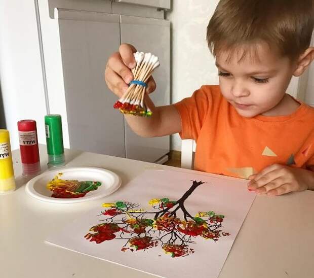 нетрадиционные техники рисования для детей - описание