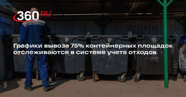 Графики вывоза 75% контейнерных площадок отслеживаются в системе учета отходов