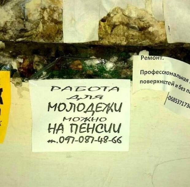 Надписи и объявления из России
