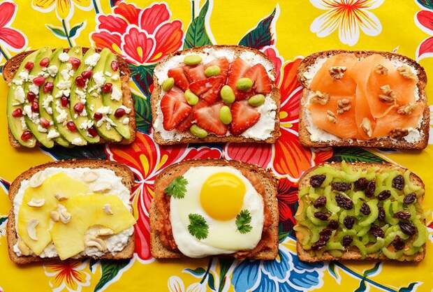 рецепты бутербродов, рецепт завтрака, необычные бутерброды, бутерброды на завтрак
