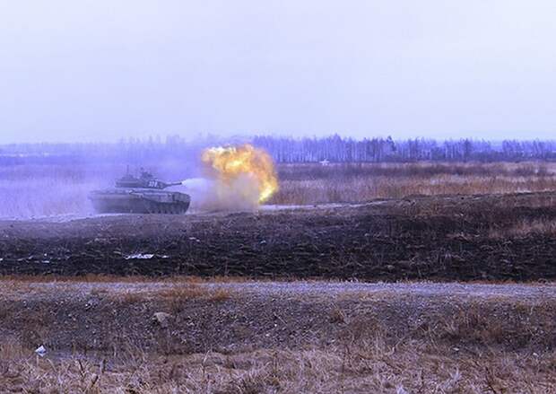 Т-72Б3М на полигоне Дальневосточного высшего общевойскового командного училища