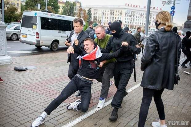 Протесты студентов в Минске 01.09.2020