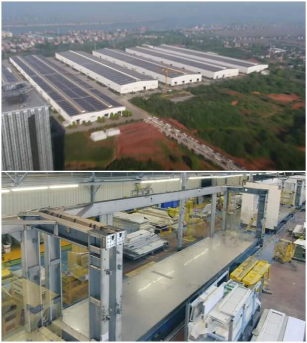 Все модульные конструкции Living Building были собраны на заводе (Чанша, Китай).