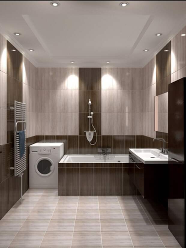 Modern interior of bathroom