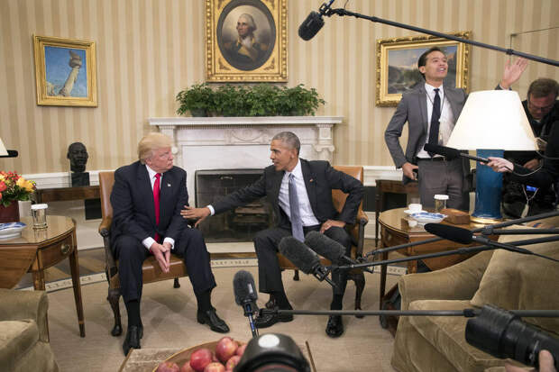 Встреча Барака Обамы и Дональда Трампа