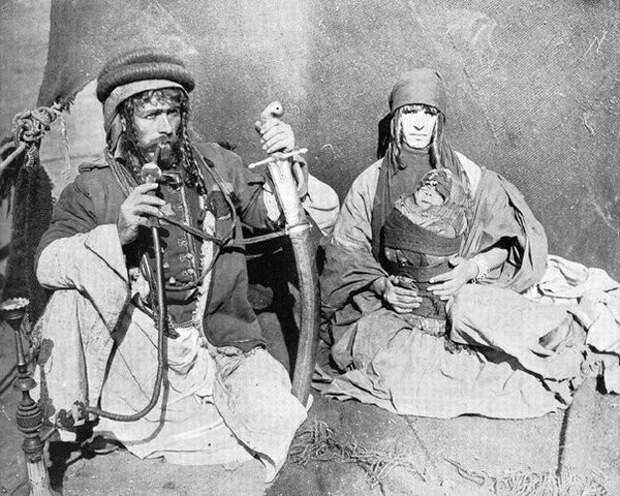 Бедуинская семья... Сирия, 1893 год было, история, фото