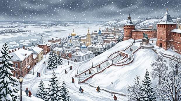 Синоптик Мокеева: снег в Нижнем Новгороде может идти до конца недели