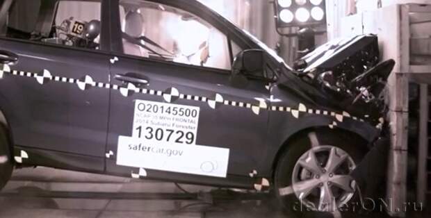 Subaru Forester 2014 получил высший балл безопасности от NHTSA [Видео]