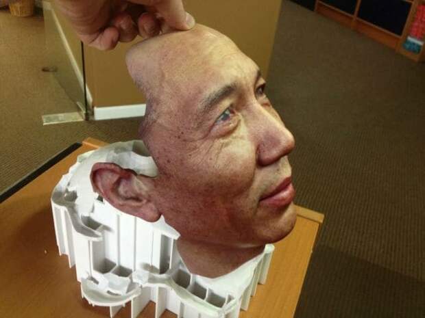 Лицо человека, отпечатанное на 3D-принтере загадки, интересно, неизведанное, познавательно, тайны