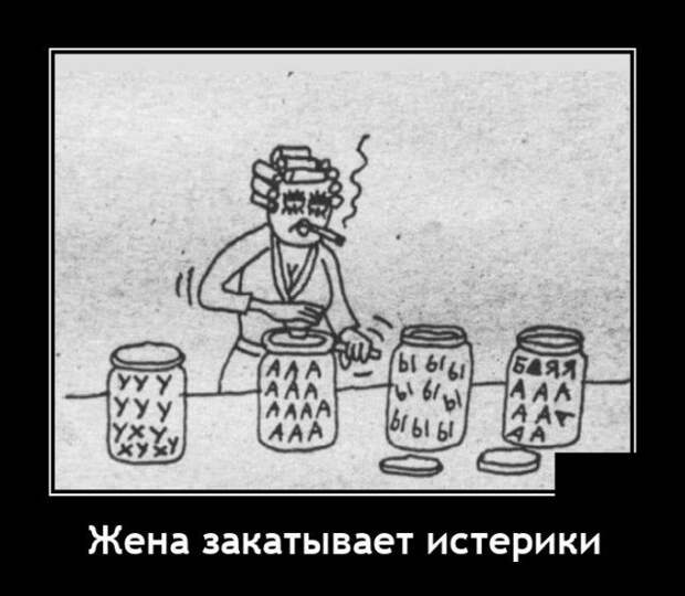 Демотиватор про истерику